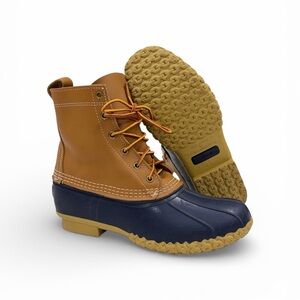 LL Bean Boots Womens 10 Brown Leather Waterproof Outdoor Winter Snow GoreTex USA